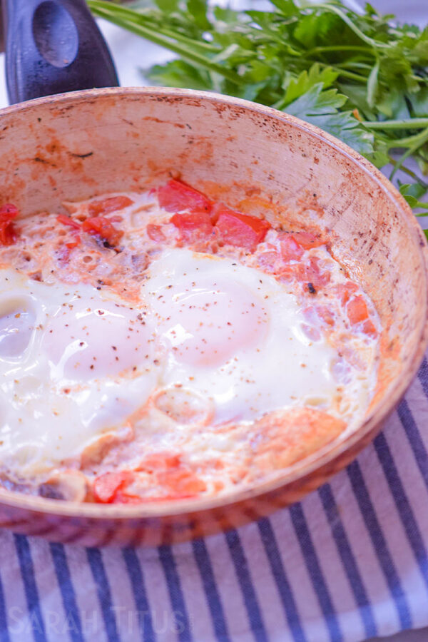 These Italian Eggs are a great take on traditional eggs and is a great addition to your breakfast recipe repertoire.