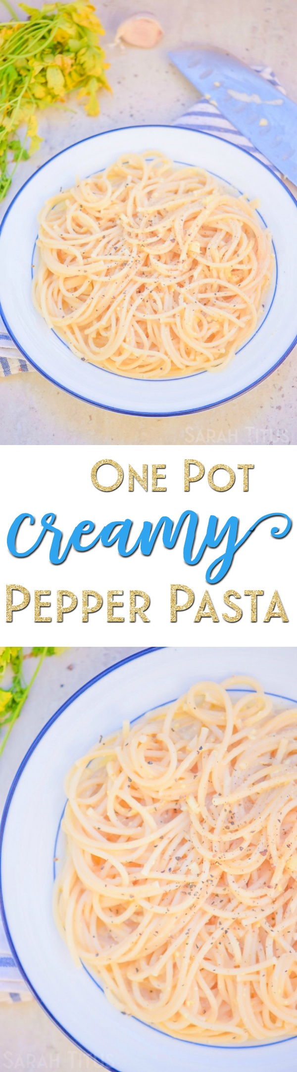 When life gets hectic during the week, this is your saving grace! This One Pot Creamy Pepper Pasta is delicious, easy to make, and a huge hit with family!