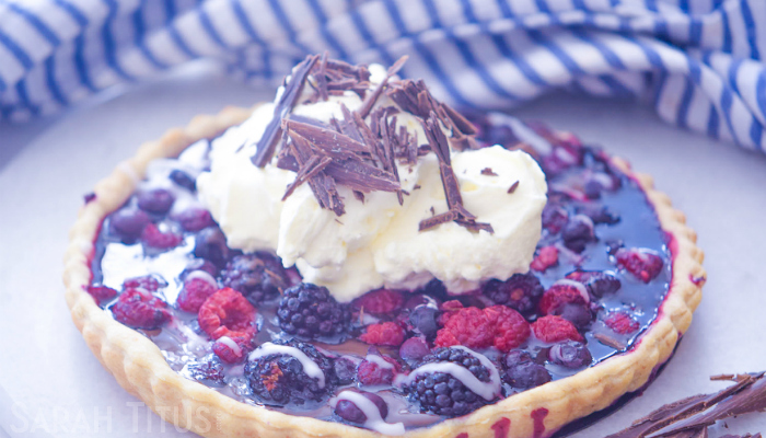 Everyone loves chocolate, am I right? This Chocolate Berry Pie is a non-traditional spin on chocolate pie paired with 3 types of berries. You'll adore it!