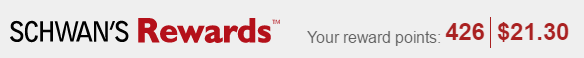 Schwan's Rewards points earned on purchases