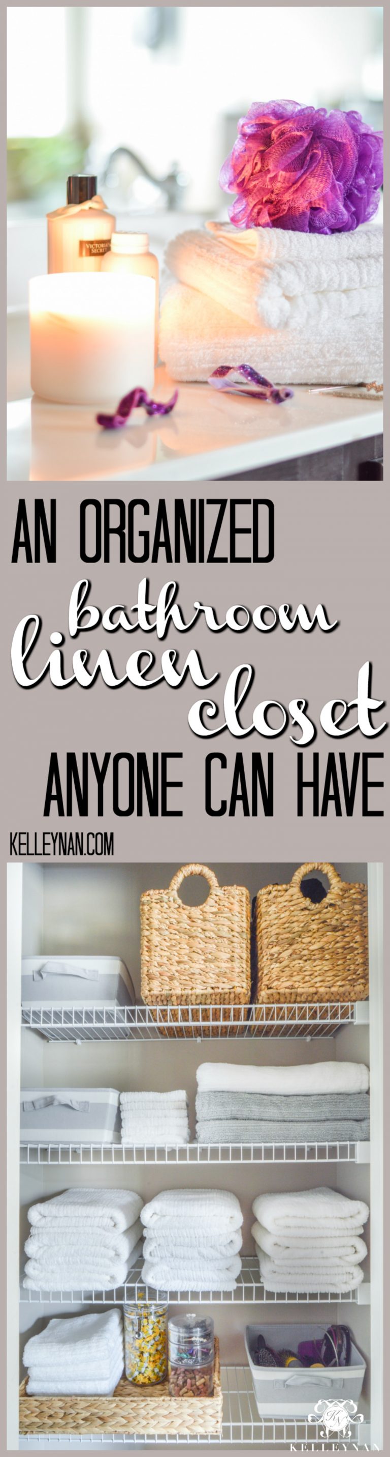 Between towels, hair products, soaps, etc., the bathroom is a place that can quickly get taken over by clutter. Don't allow it! Check out this organized bathroom space anyone can have.