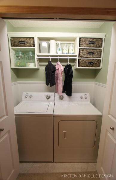 While doing laundry is no one's favorite chore, it's inevitable you will have to do it! Why not do it in a beautiful space? Here's how you can redo your laundry room into an organized space- and for only $100!