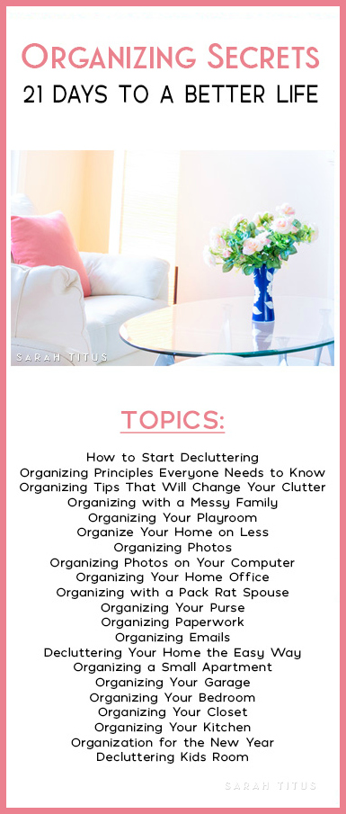 Pinterest (where I get a majority of my traffic from) sees me as THE authority on Organization! Which is great because I love organizing secrets!!!