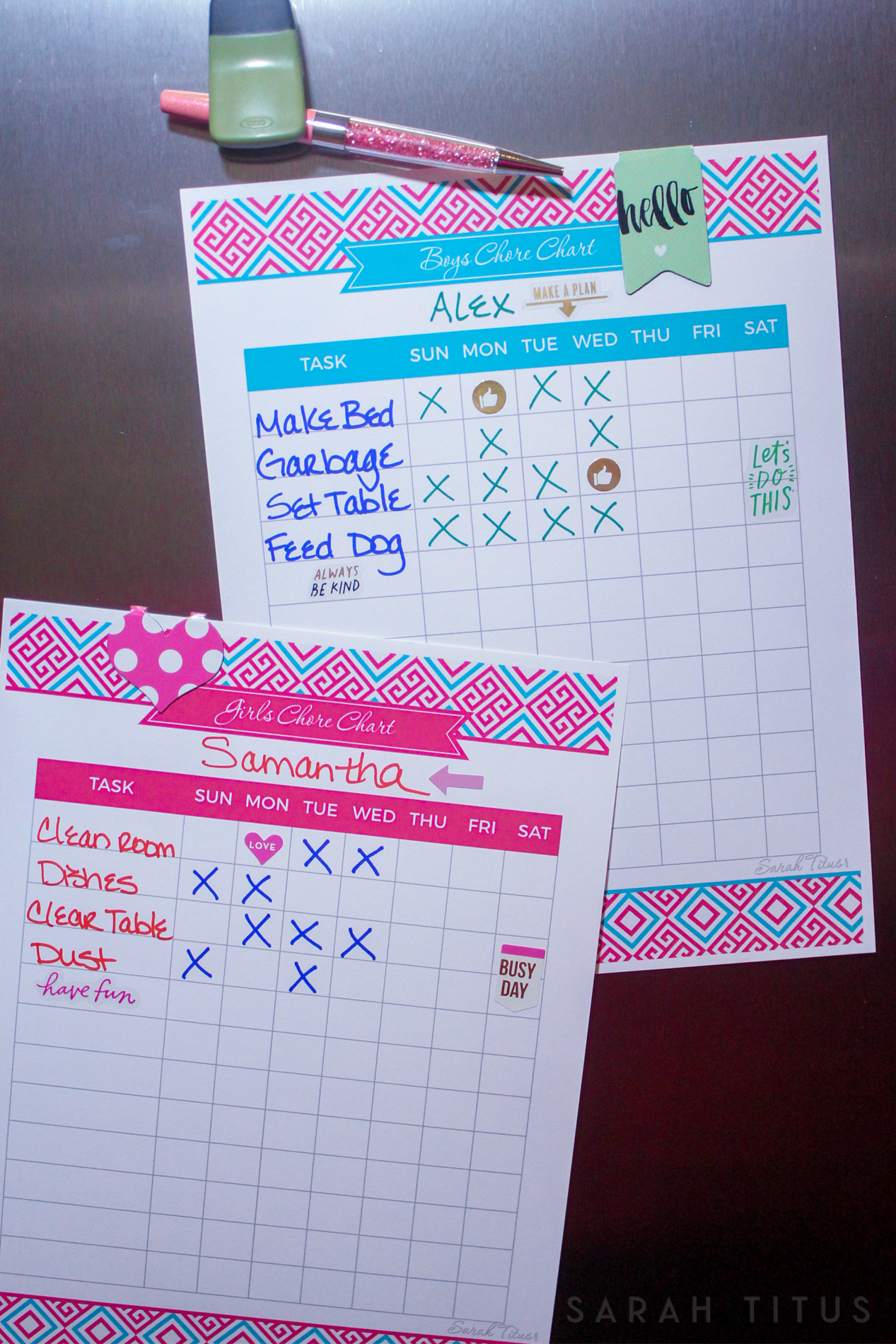 Finding a chore chart is one thing, but getting your kids to actually DO the chores is a completely different ballgame. Creating a chore chart that's right for you includes a free printable chore chart!