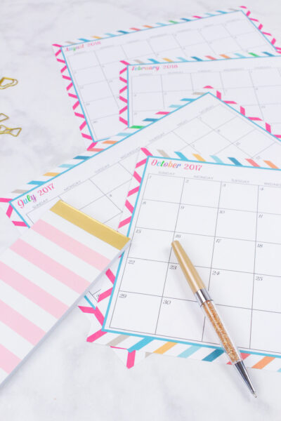 Create the focused life you want with these printable calendars. Use them for menu planning, homeschooling, blogging, or just to organize your life.