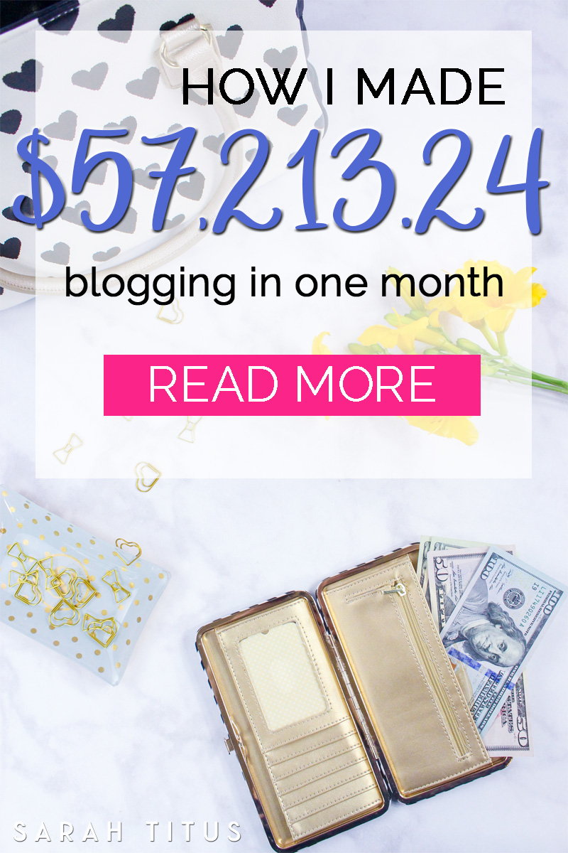 Before I started blogging, I was making $18k/YEAR. I made more than 3x that amount last MONTH ALONE! I'm just as shocked as you are. Blogging has changed my life forever and it can change yours too! <3
