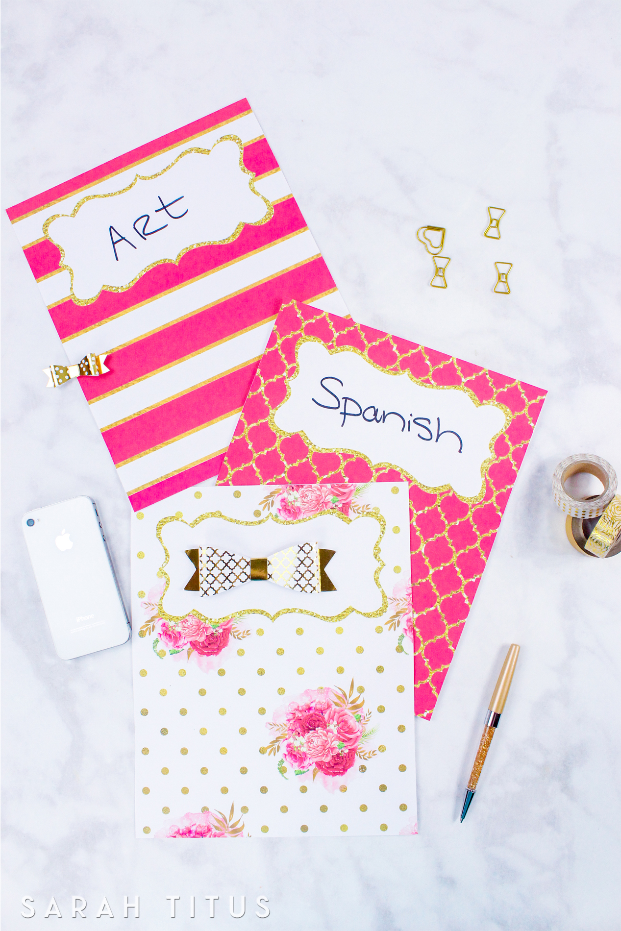 Binder Covers / Dividers Free Printables - Sarah Titus Binder Covers / Dividers Free Printables - Sarah Titus