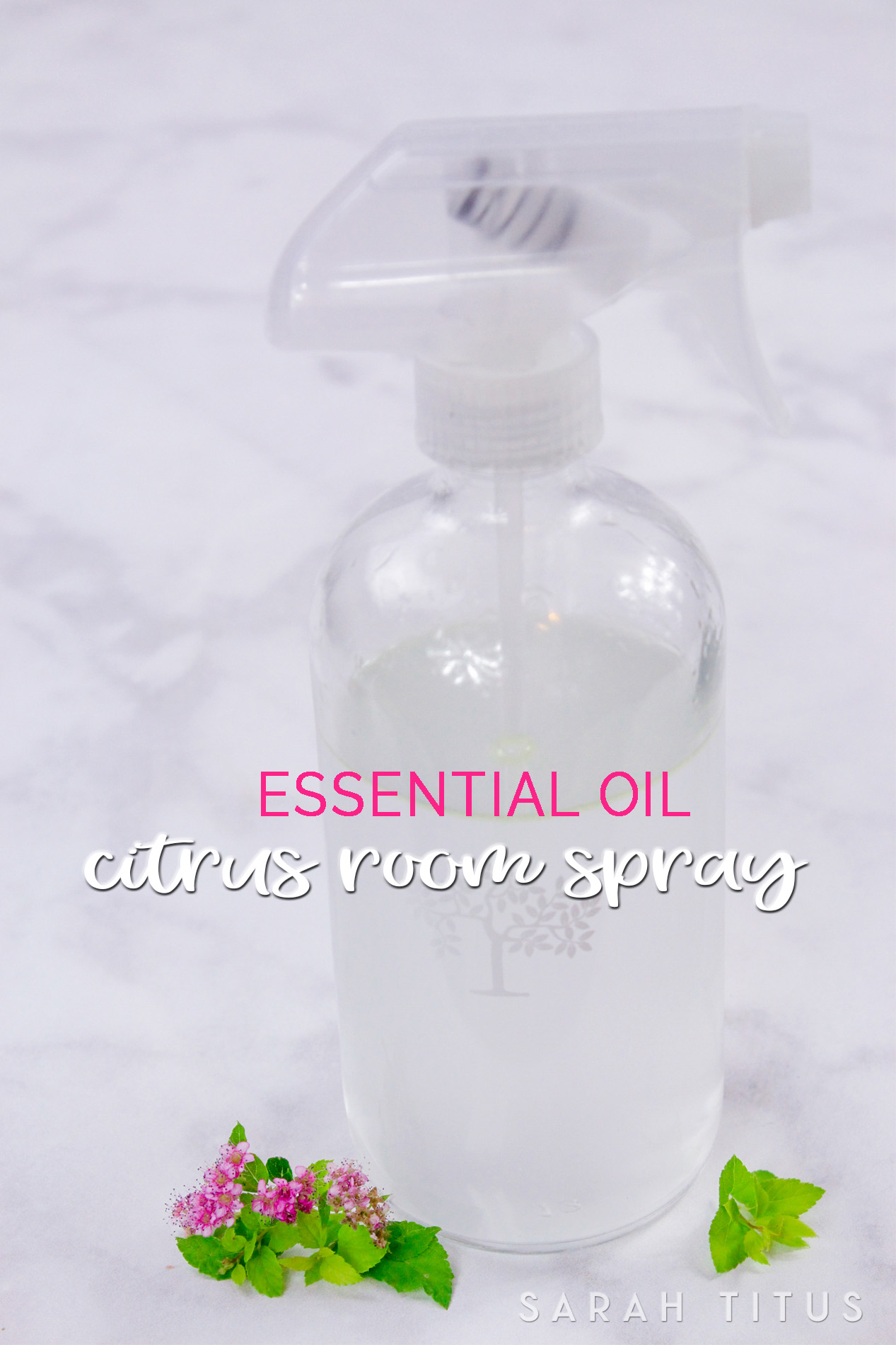 Whenever company is coming, I take out my essential oil citrus room spray and spray it in the air. Smells like a nice, fresh, clean home! 