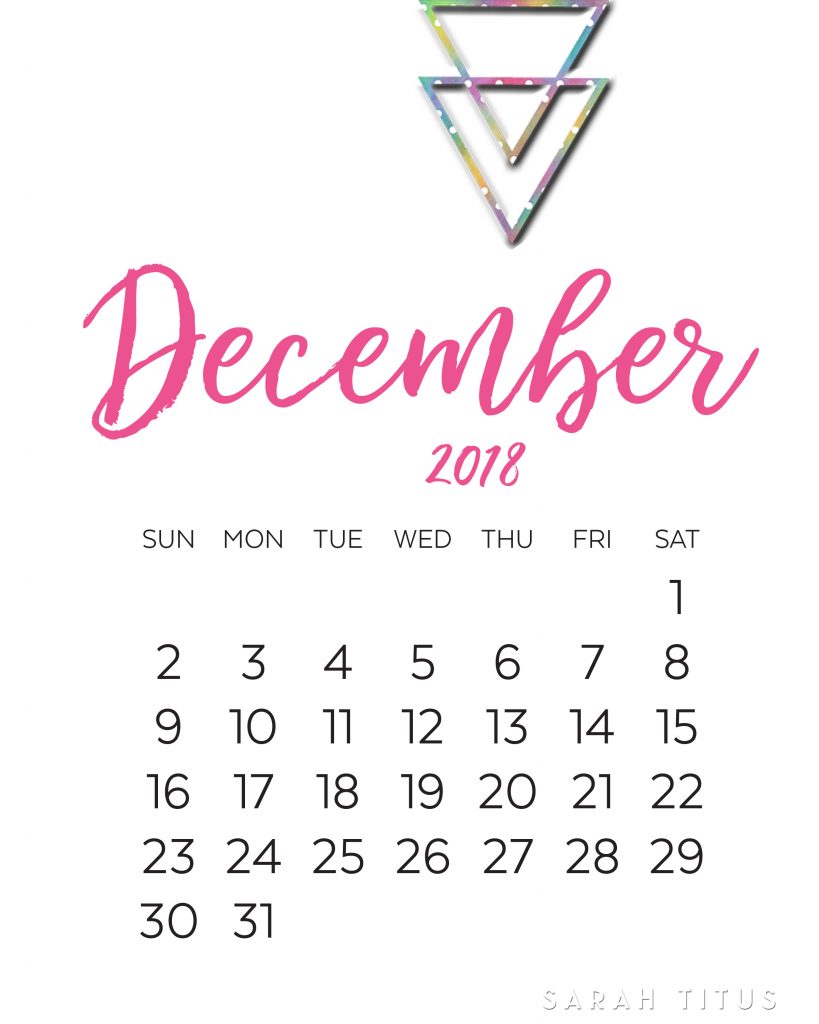 free blank online calendars december 2018 sarah titus