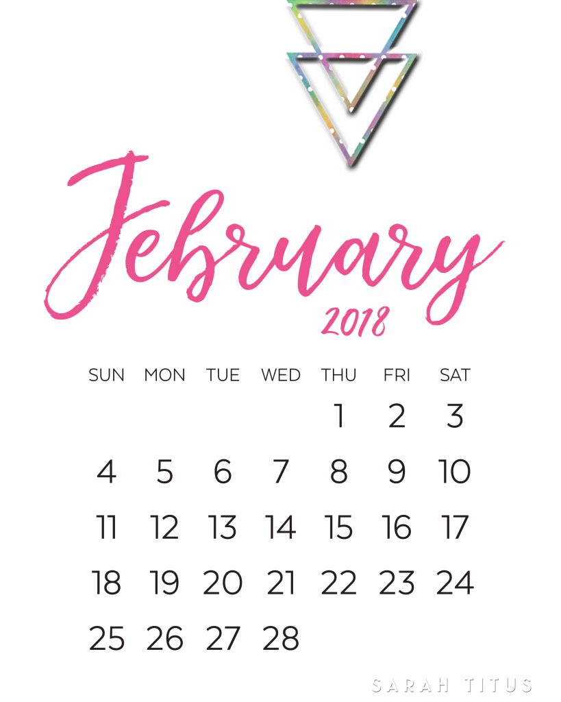 calendars that work 2018