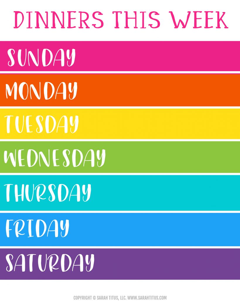 Ditch the overwhelm and save money by planning ahead with this free printable meal planner! #freeprintablemealplanner #mealplanner #printablemealplanner