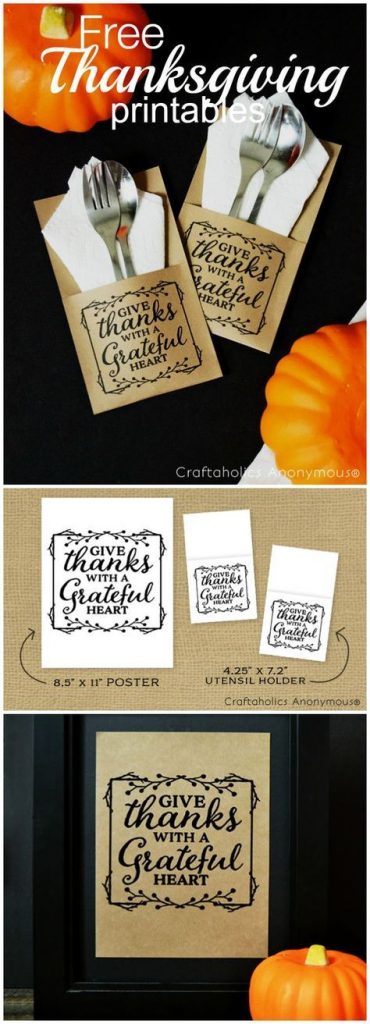 Will you be hosting dinner this year? Impress all of your guests with theses creative utensil holders.