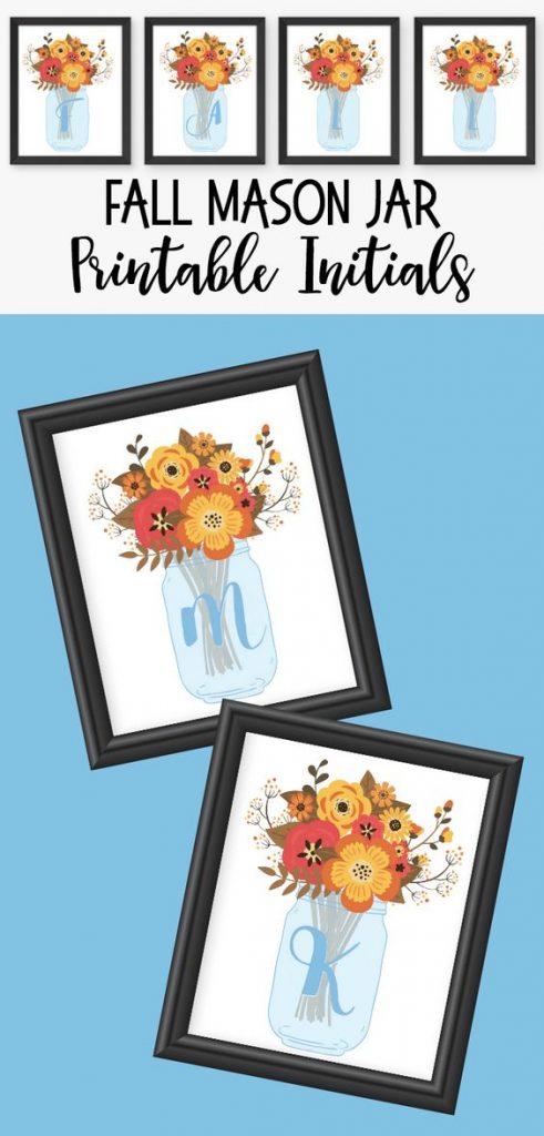 Print your last name initial and hang it on the wall. You can also give them as presents!