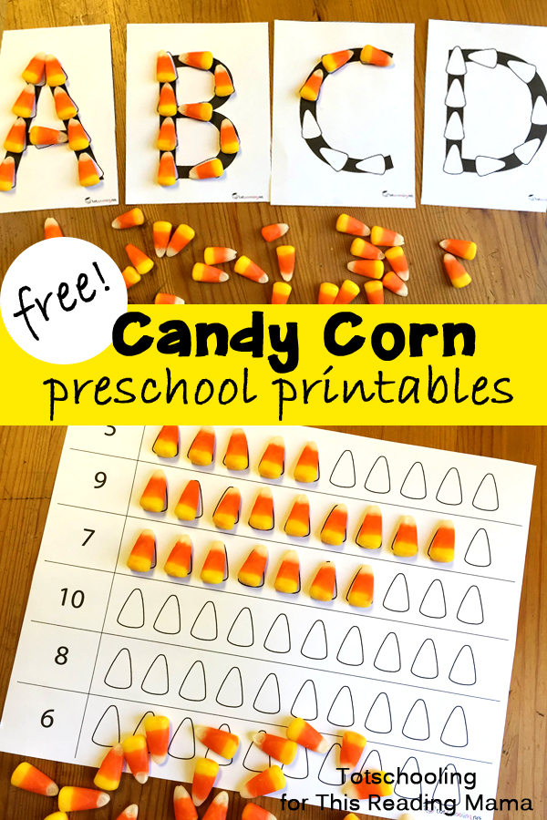 This is also a season of learning with your little ones! What a great way to do it. Watch out so they don't eat all the candy corn :)