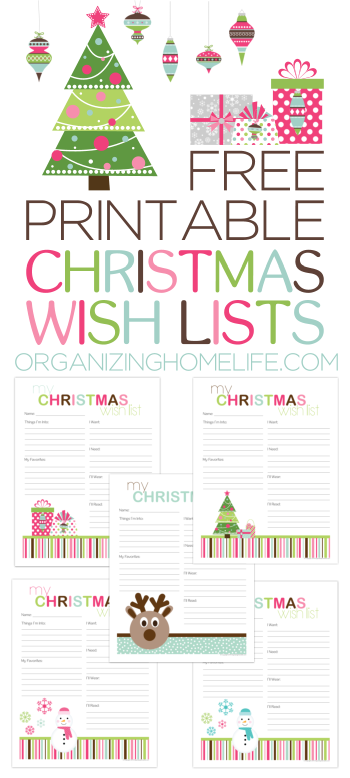 Amazing printable for your kids to write down what they would like for Christmas!