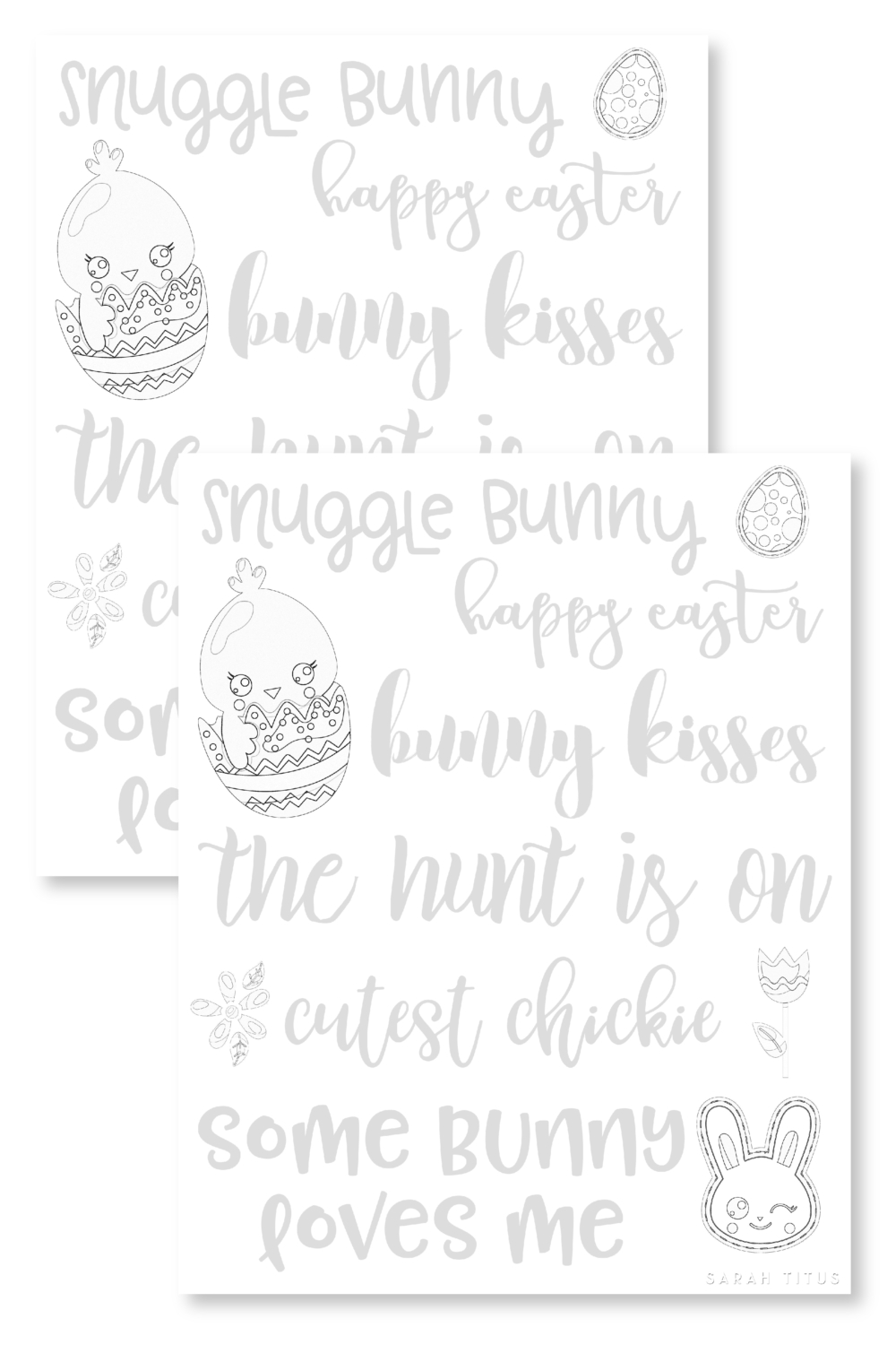 Free Hand Lettering and Calligraphy Worksheets - Sarah Titus