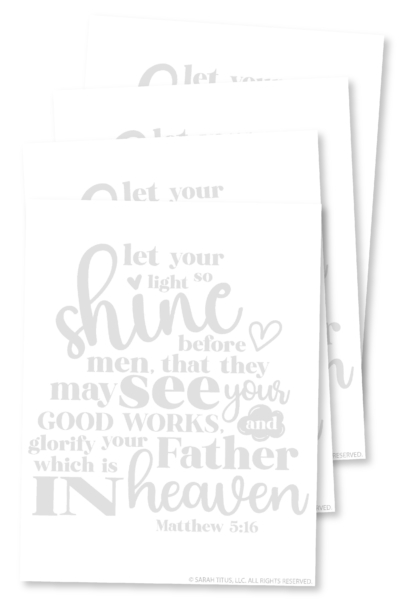 Let Your Light Shine Hand Lettering-01