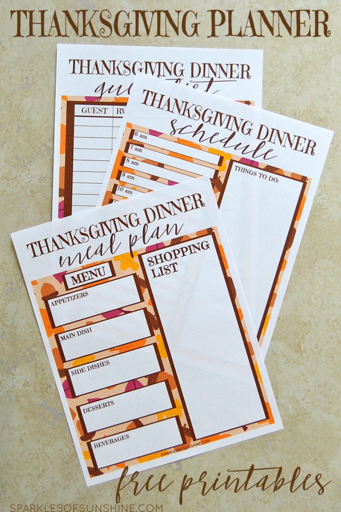 Don't forget anything and plan ahead Thanksgiving Day with this amazing planner.