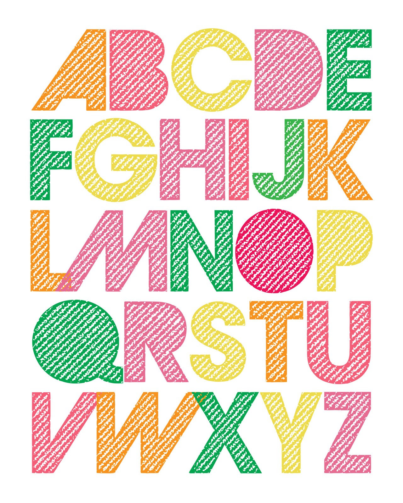 This alphabet printable is so adorable. Would be super cute for an alphabet themed nursery!