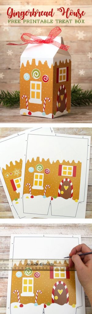 Pack all your Christmas treats inside this beautiful Gingerbread House!