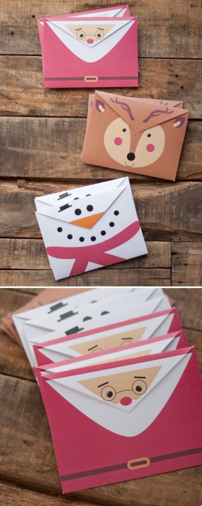 Aren't these envelopes stinkin' cute? Use them for Christmas cards, gift cards, etc.