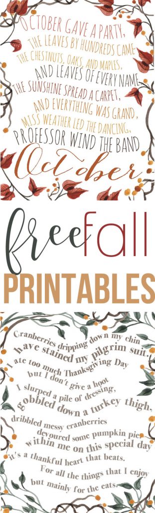 These Thanksgiving poems will look great on your wall during this fall season!