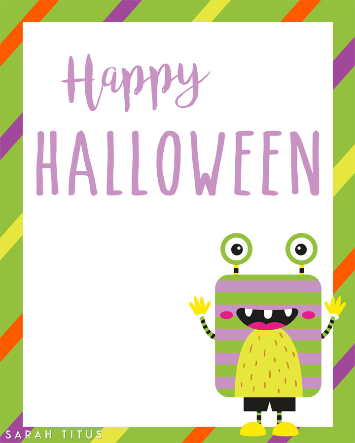 Wouldn't it be nice for houses that hand out candy to have a Halloween printable door sign letting you know they are participating? Now you can! Get your free printable here!