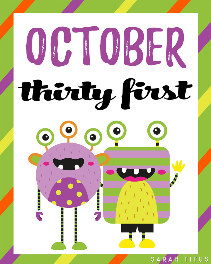 Wouldn't it be nice for houses that hand out candy to have a Halloween printable door sign letting you know they are participating? Now you can! Get your free printable here!