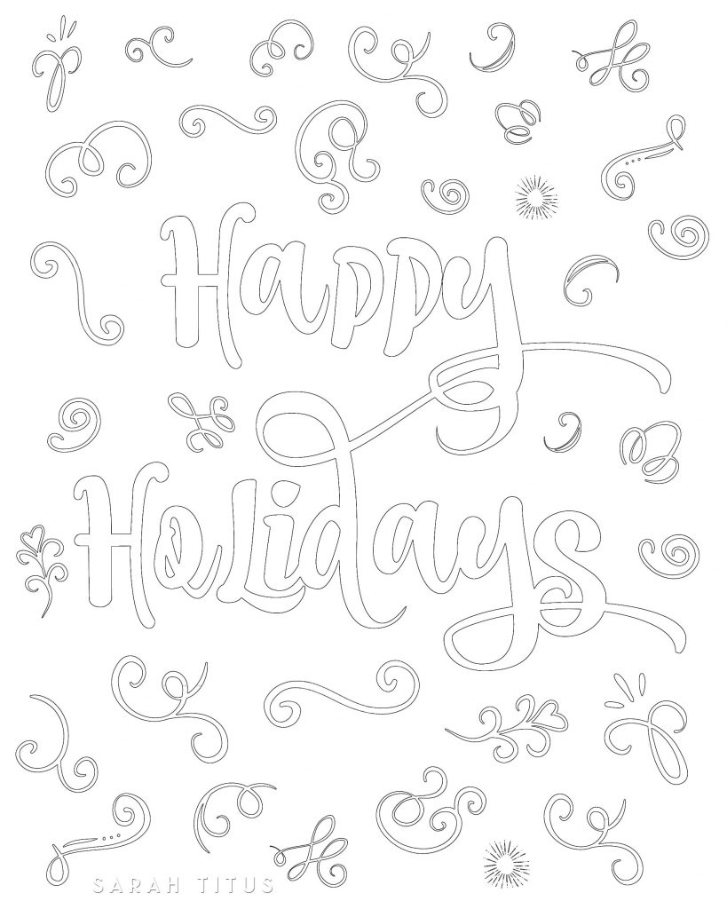 Do you like to color? Want some fun and interesting free printable Christmas coloring sheets? Here's 5 designs you're sure to love!