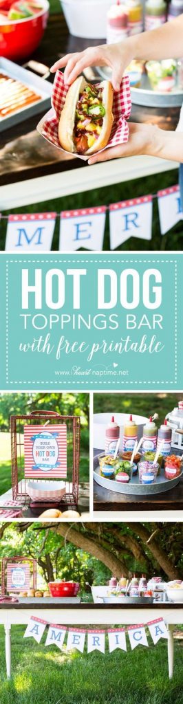 Are you grilling this 4th of July? Well, go and get this super cute printable to personalize your toppings and more.