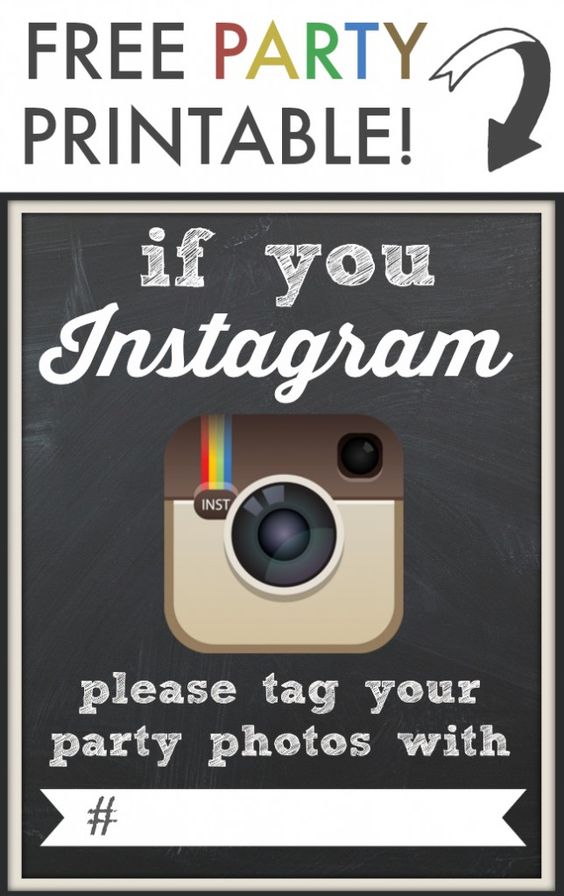 Encourage people to tag your party's photos on Instagram. You will want to keep as many memories as you can :)