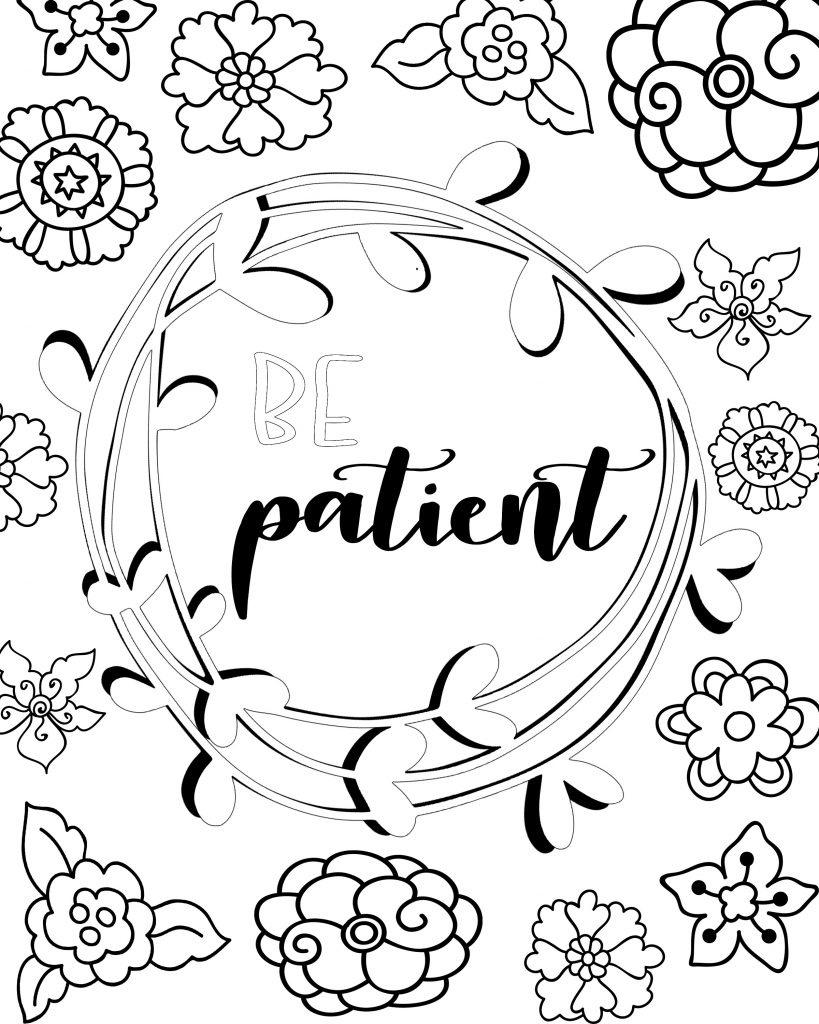 Free Printable Attitudes Coloring Sheets