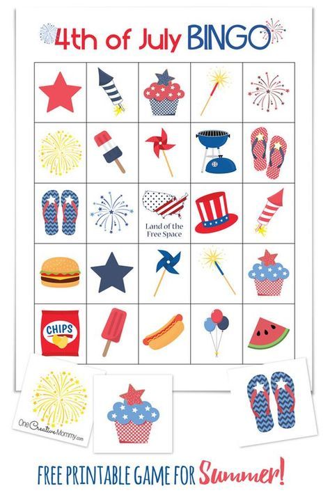 Let me tell you something: Out of all of the Bingo Games out there, this 4th of July one is the most complete!