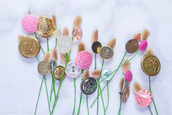 Make a button Christmas tree ornament for the holidays!