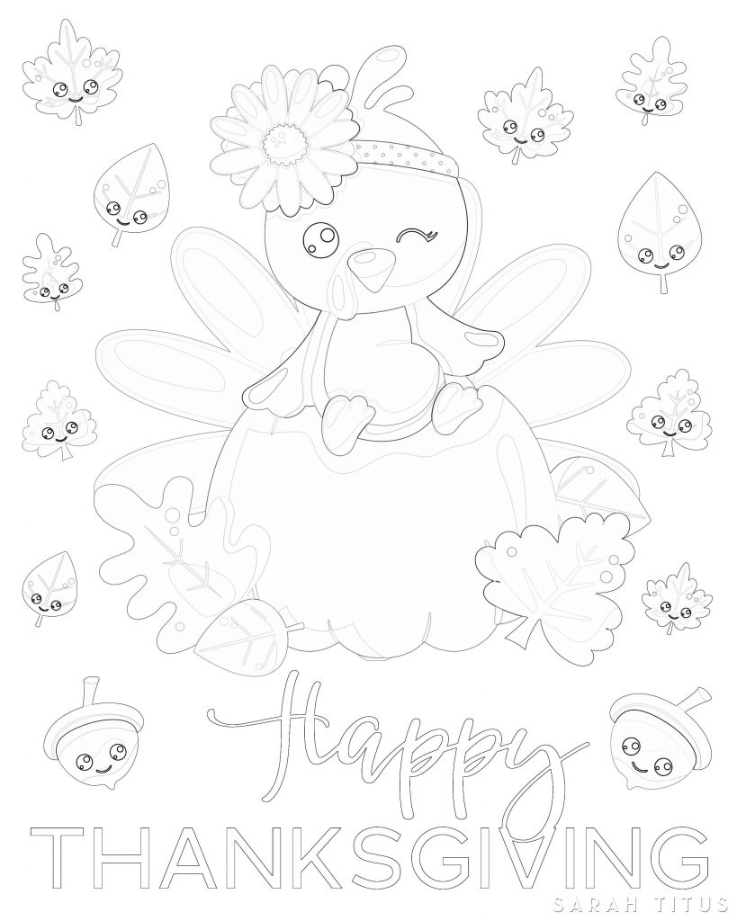 The Free Printable Thanksgiving Coloring Sheet is so cute. Print it out and give them to all of the children in your family before, or on Thanksgiving Day!