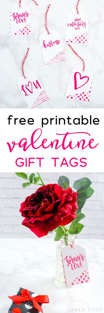 Free Printable Valentine Gift Tags - Sarah Titus