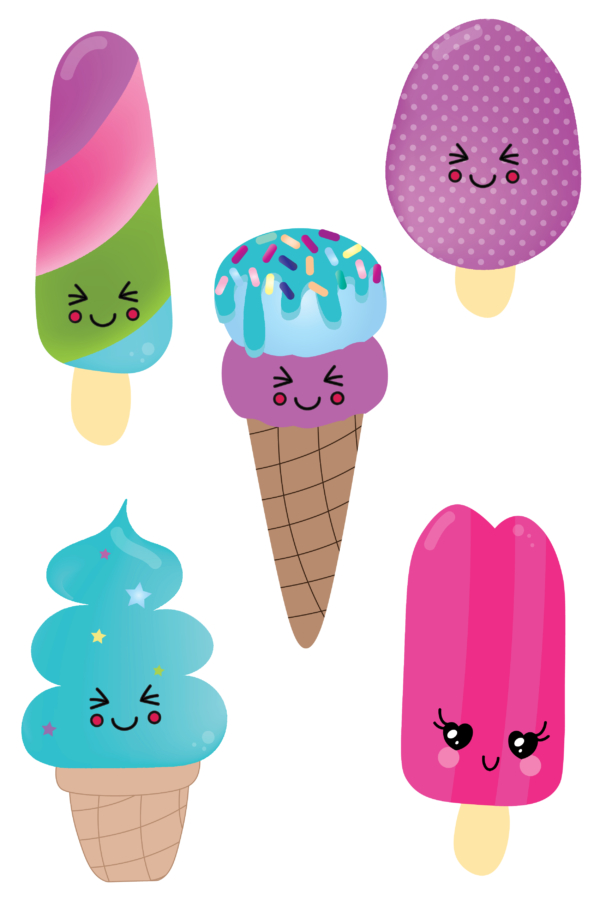 Free SVG Images- Cute Ice Cream Designs-01