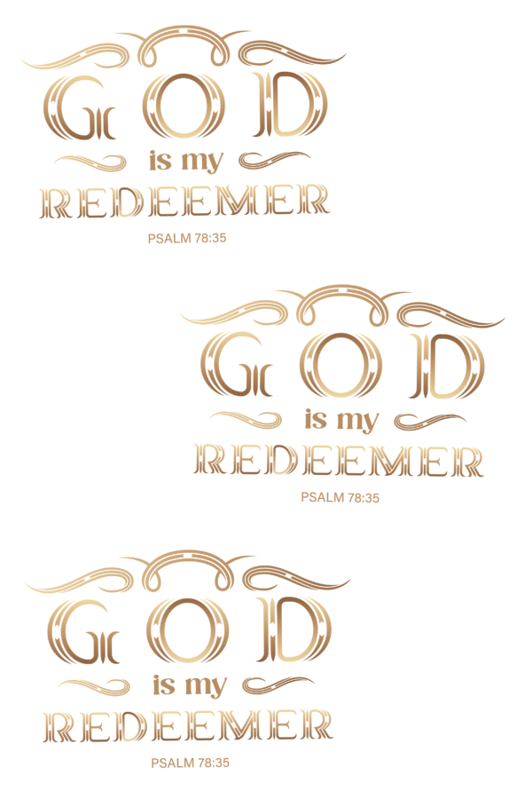 God is my Redeemer Saying-01