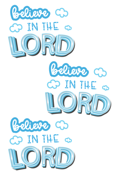 SVG Image For Free – Believe in the Lord Saying-01