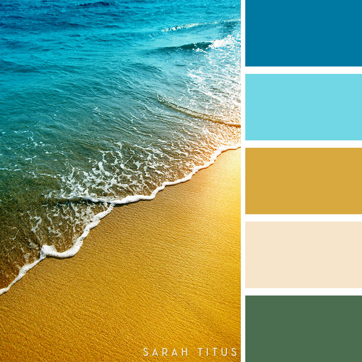 Color Inspiration Thursday {35}  Ocean color palette, Color inspiration, Ocean  colors