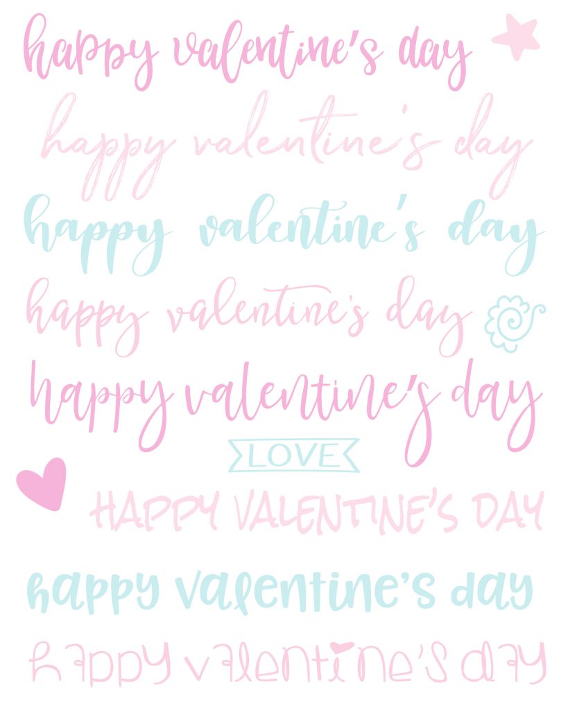 Hand lettering is so much fun but the biggest challenge is often a shaky hand! Join me and practice your skills with this Valentine Free Printable Hand Lettering Worksheet. 
