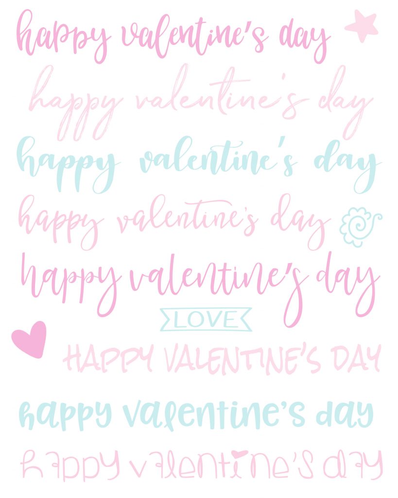 Hand lettering is so much fun but the biggest challenge is often a shaky hand! Join me and practice your skills with this Valentine Free Printable Hand Lettering Worksheet.