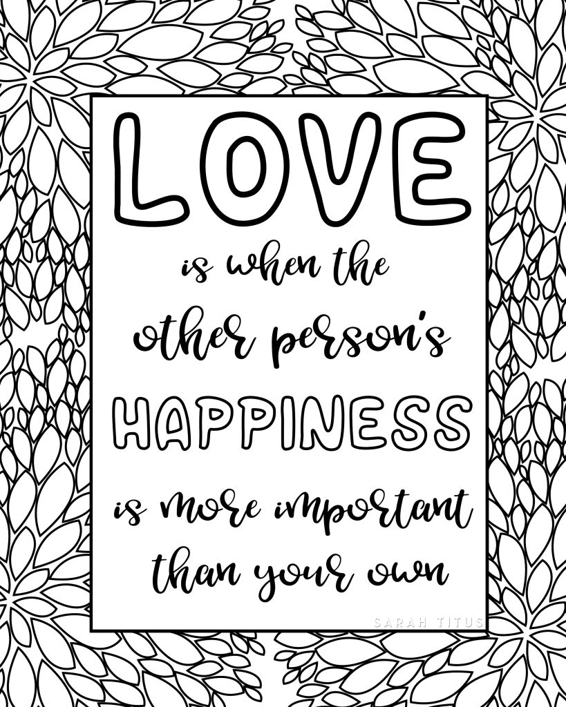 This Free Printable Love Quotes Coloring Sheets is out of this world, print these quotes for you and your kids. Meditate on them, and find ways you all can be more loving to each other!