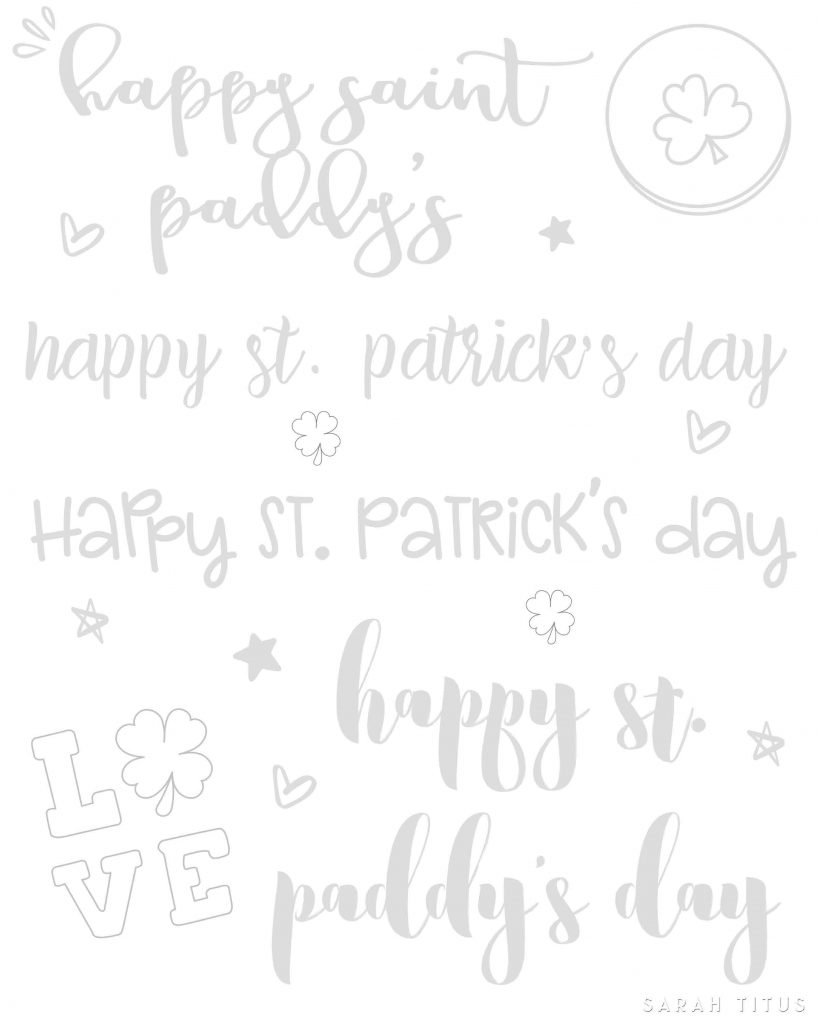 Hand lettering is so much fun but the biggest challenge is often a shaky hand! Join me and practice your skills with these St. Patrick's Day Hand Lettering Practice Sheets.