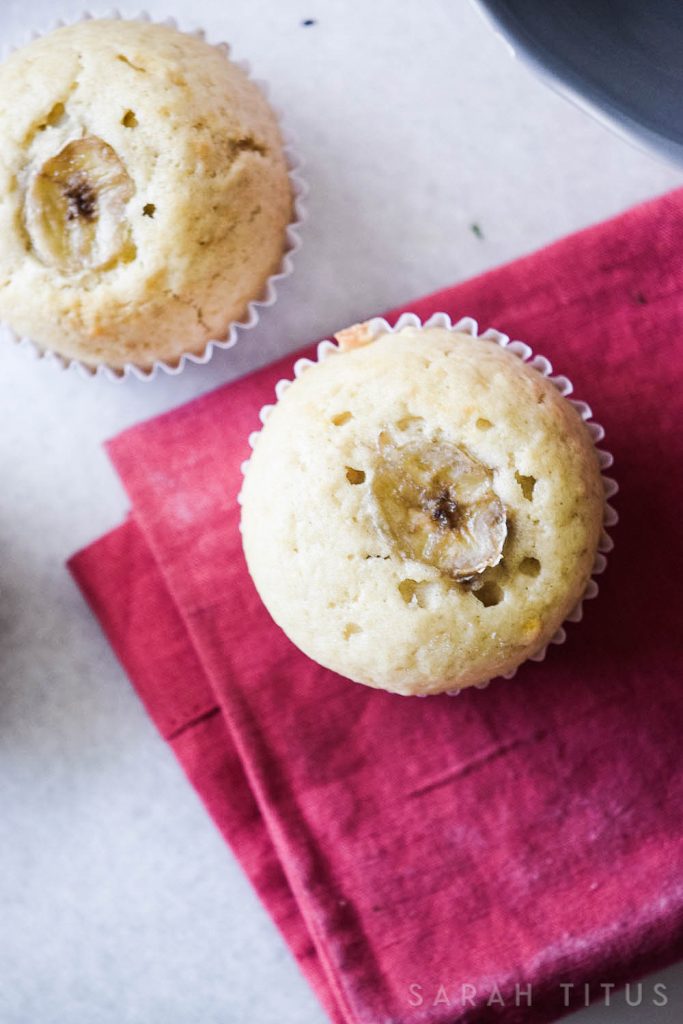 Have some old brown bananas lying around? Don't throw them away! Overripe bananas are perfect to make yummy Banana Muffins!