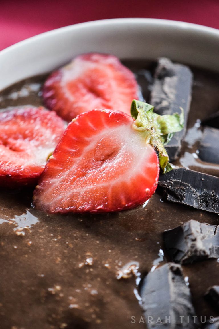 Brownie Batter Smoothie Bowl Sarah Titus