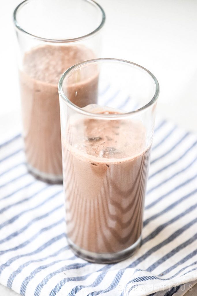 There is nothing quite as delicious as a chocolate milkshake. Instead of spending money at the ice cream parlor, you can make your own Chocolate Milkshake with Ice Cream to sip at home.