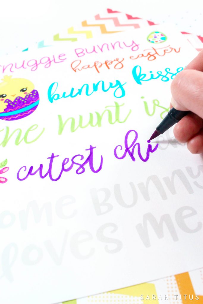 Hand Lettering is so much fun, but the biggest challenge is often a shaky hand! Join me and practice your skills with this Free Easter Hand Lettering Practice Sheet.