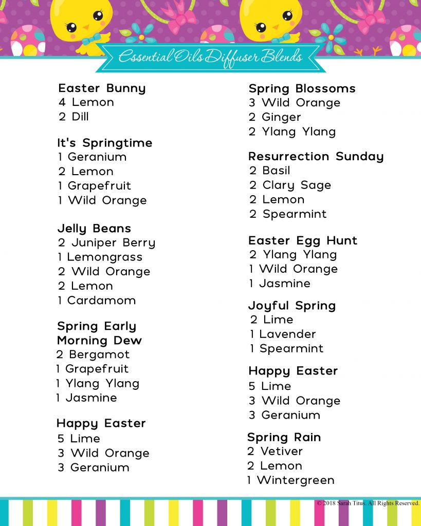 Since Easter is around the corner, I thought of putting together these amazing Easter Diffuser Essential Oil Blends! I am sure that you and your family will love them.