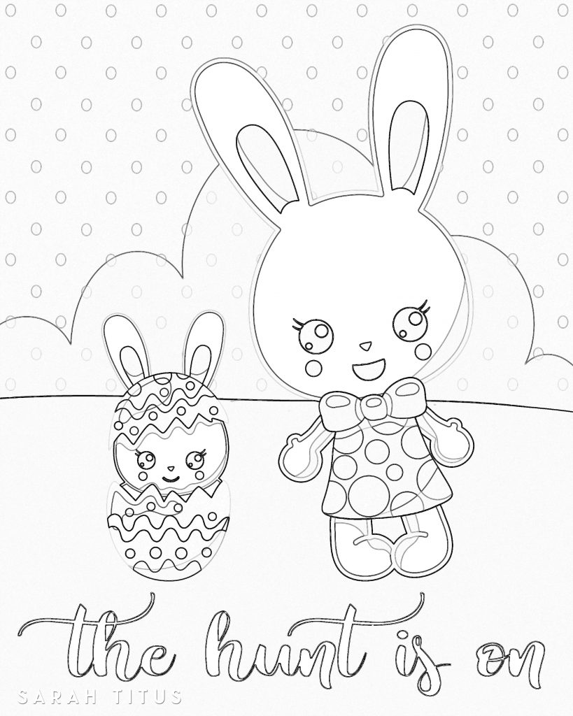 For this special holiday I designed this super cute Free Printable Easter Coloring Sheets! Print as many copies as you want for you and your kids to color and have fun!